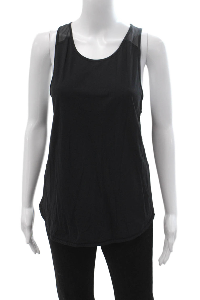 Lululemon Womens Black Basic Nylon Sleeveless Round Neck Sports Tank Size 8Free Shipping in US $100+ Orders | $6.95 Orders Below