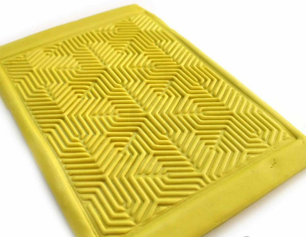 Geometric Polymer Clay Texture Stamp for Stunning Designs