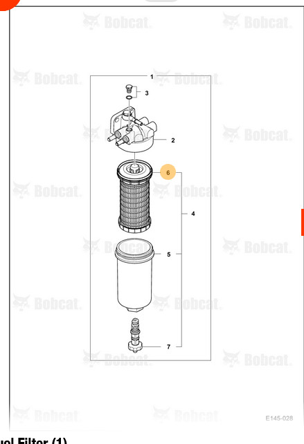 BOBCAT Fuel Filter, 7381442