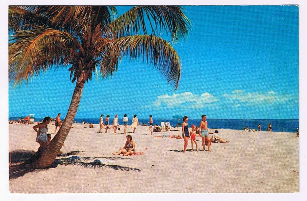 Postcard Beautiful West Coast Beach Gulf Of Mexico Clearwater Florida