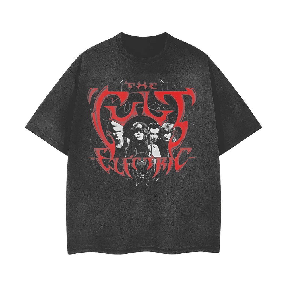 [ACID WASHED RIPPED] FFDP Band Distressed Vintage Feel T-Shirt Unisex 101113