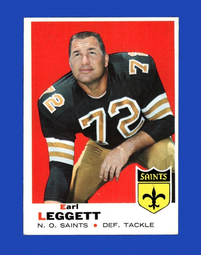 1969 Topps Set-Break #196 Earl Leggett EX-EXMINT *GMCARDS*Consign with Greg Morris Cards