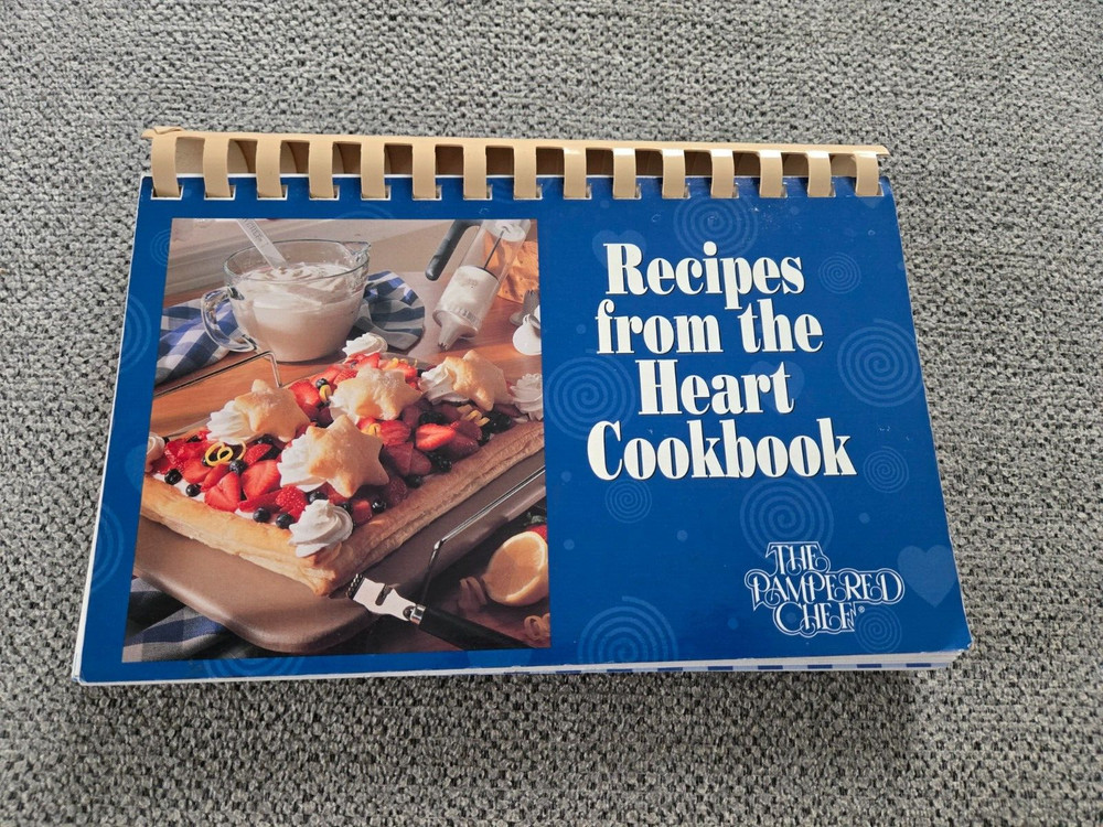 Pampered Chef Recipes From The Heart Cookbook 1997 Spiral Bound