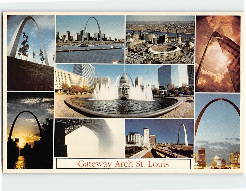 Postcard Views of the Gateway Arch St. Louis Missouri USA