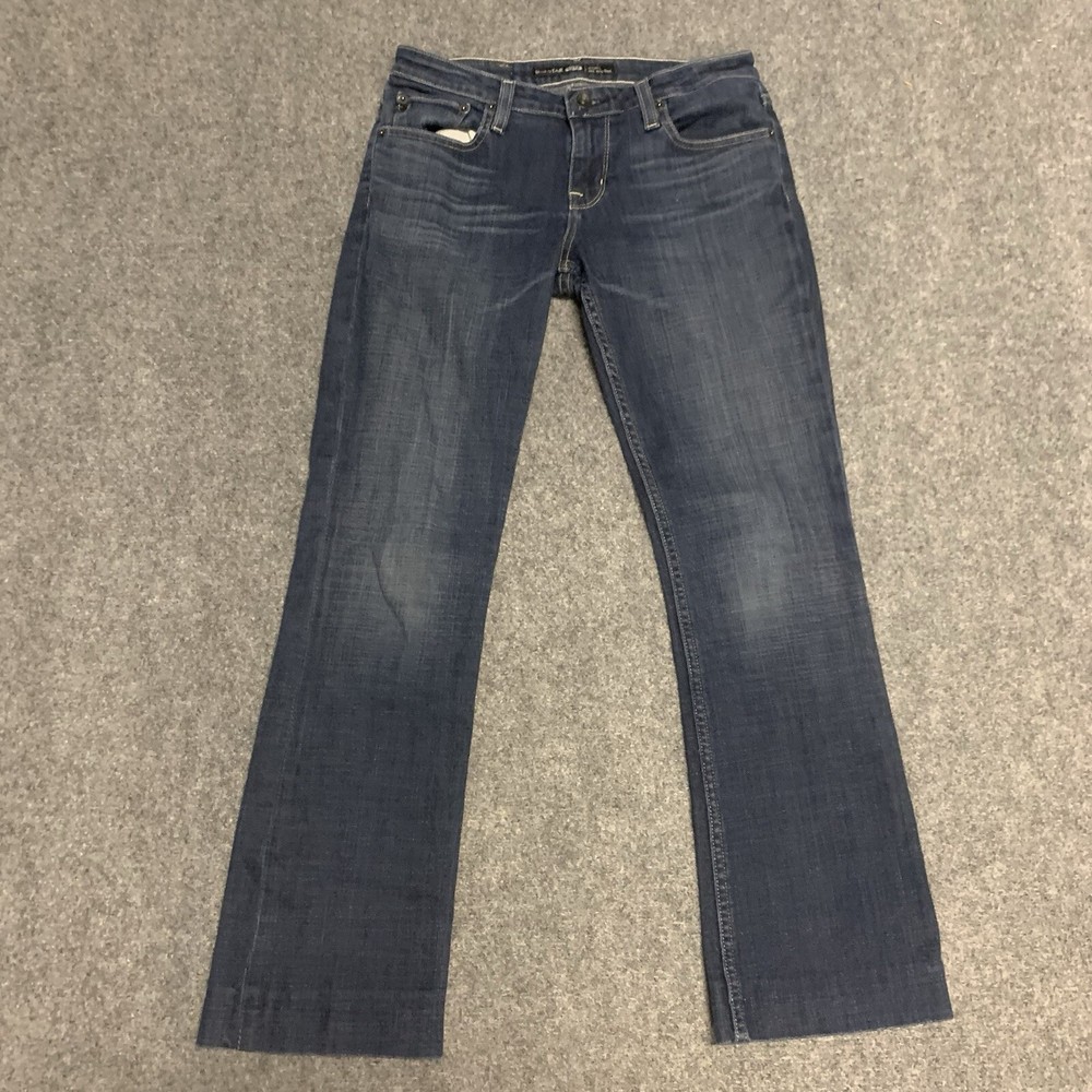 Big Star Jeans Hazel Mis Rise Boot Women's Size 28L Blue Stretch Denim Curvy Fit