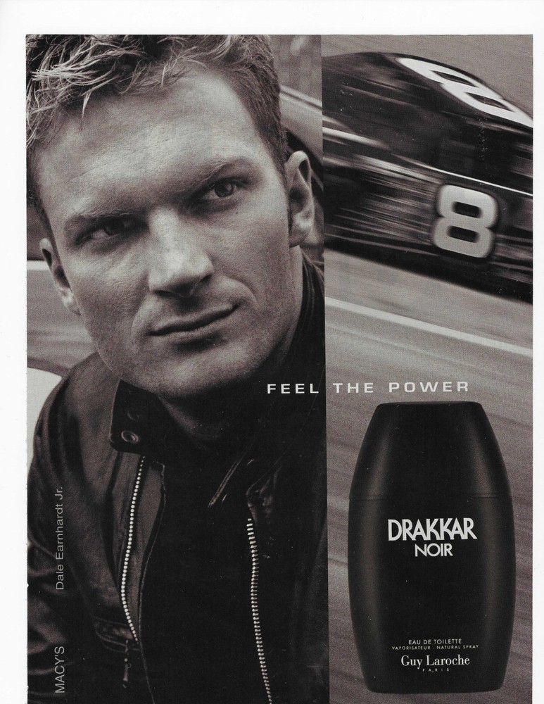 Dale Earnhardt Jr.   Drakkar Noir  Original Print Ad