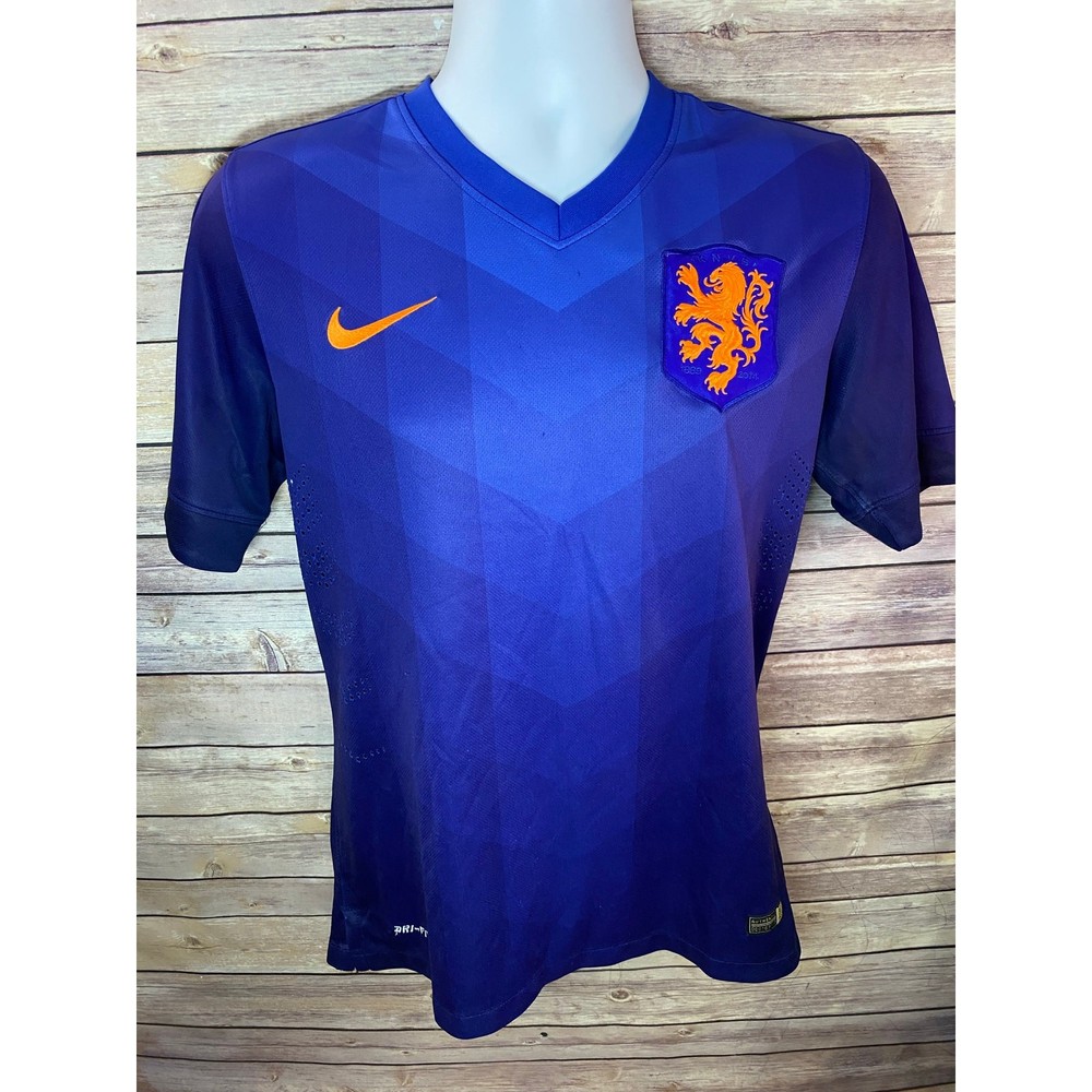 Nike Jersey Men's Football Soccer FC Netherlands Holland Away 2014/2015 Small