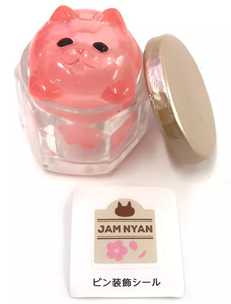 Animal Attraction Jam Nyan Sakura Mini Figure with Bottle and Sticker