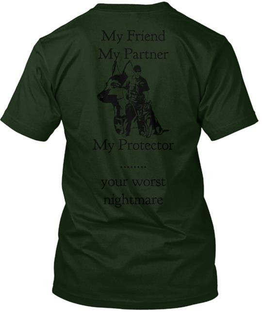 police K9 T-Shirt Made in the USA Size S to 5XL