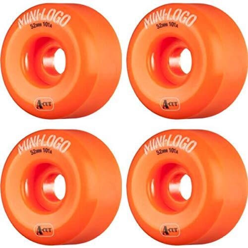Mini Logo A-Cut Orange Skateboard Wheels - 52mm 101a (Set of 4)