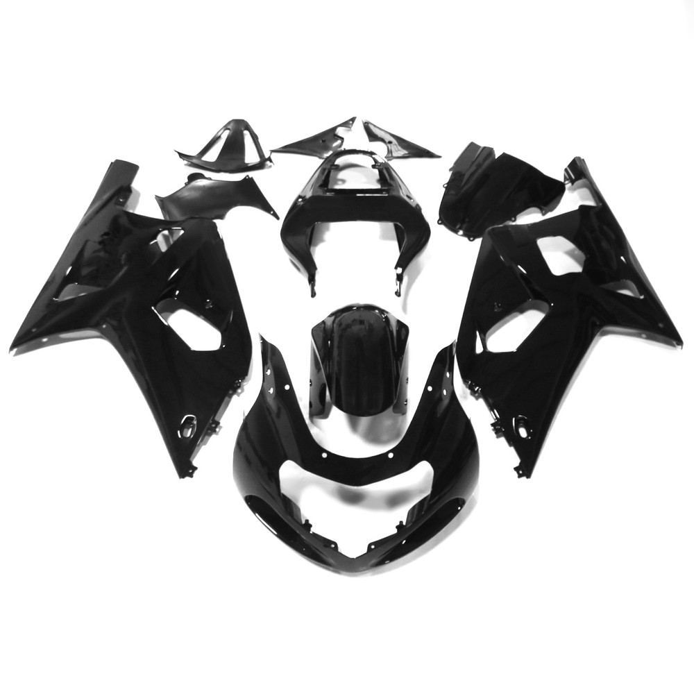 Glossy Black Fairing Kit Bodywork For Suzuki GSXR600 GSXR750 2001 2002 2003 US