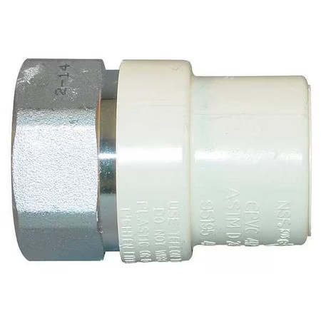 Cpvc Transition Female Adapter, Cts, Schedule Sdr-11, 1/2