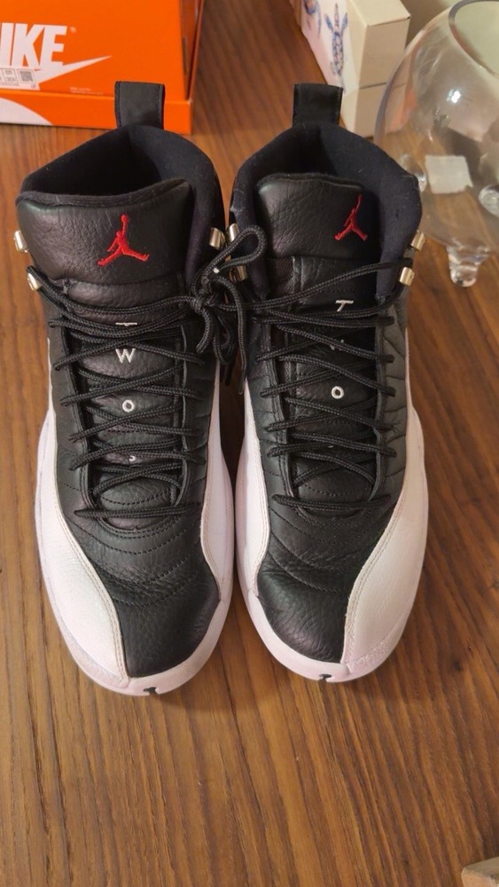 Air Jordan 12 Playoffs Retro 2022 Black White Varsity Red CT8013-006 SIZE 13