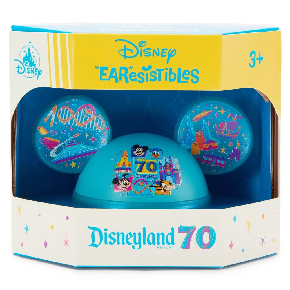Disneyland 70th Anniversary Earesistables Figurine Brand New