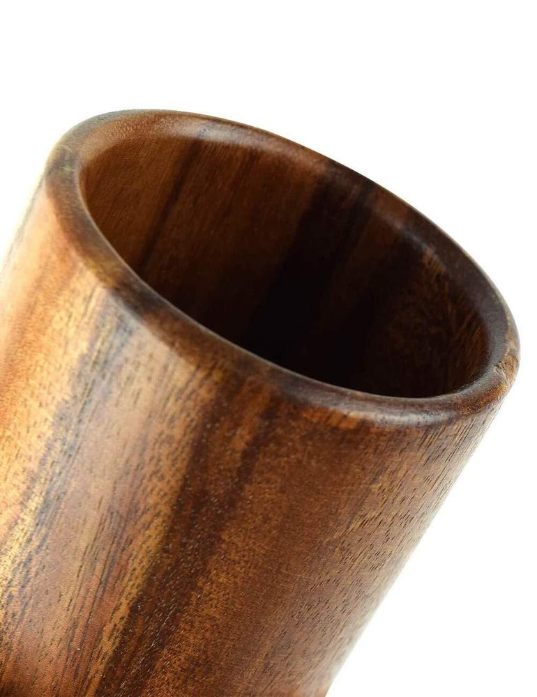 Acacia Wood Kitchen Utensil Holder Spoon Chopsticks Organization 3.5