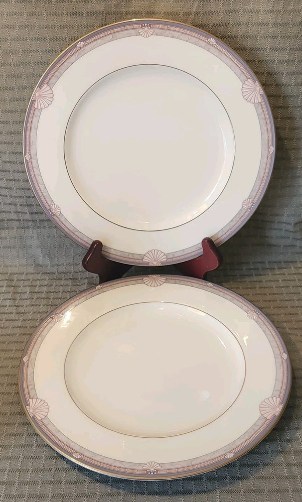 Set of 2 NORITAKE STANFORD COURT Dinner Plates 9748 Bone China EUC