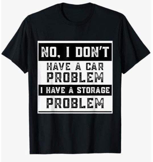 No I Don't Have A Car Problem I Have A Storage Problem Funny T-Shirt