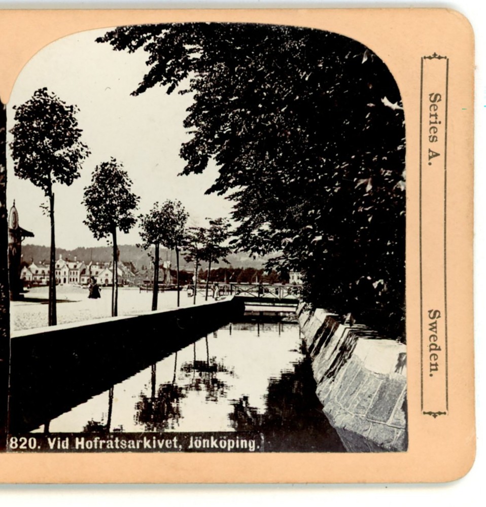 At the Royal Archives Jonkoping Sweden Stereoview