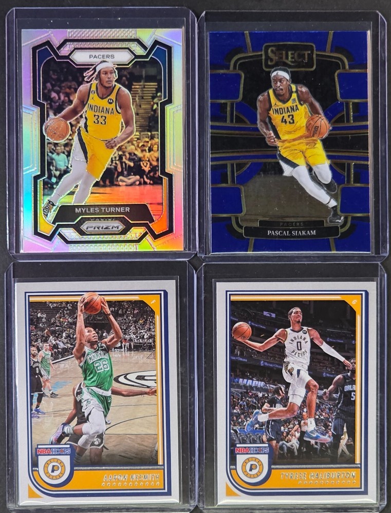 ⭐️ PACERS 4-Card Lot ⭐️ Turner (Silver Prizm)/Haliburton/Nesmith/Siakam