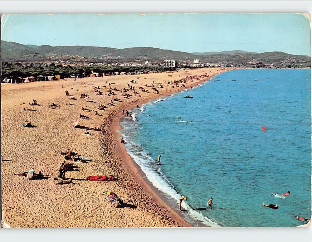 Postcard The Beach Playa de Aro Spain