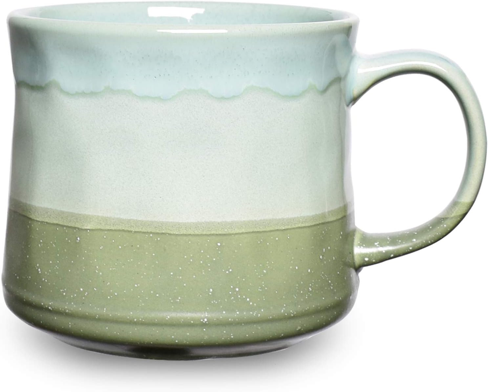 Large Ceramic Coffee Mug, Big Tea Cup for Office and Home, 21 Oz, Dis