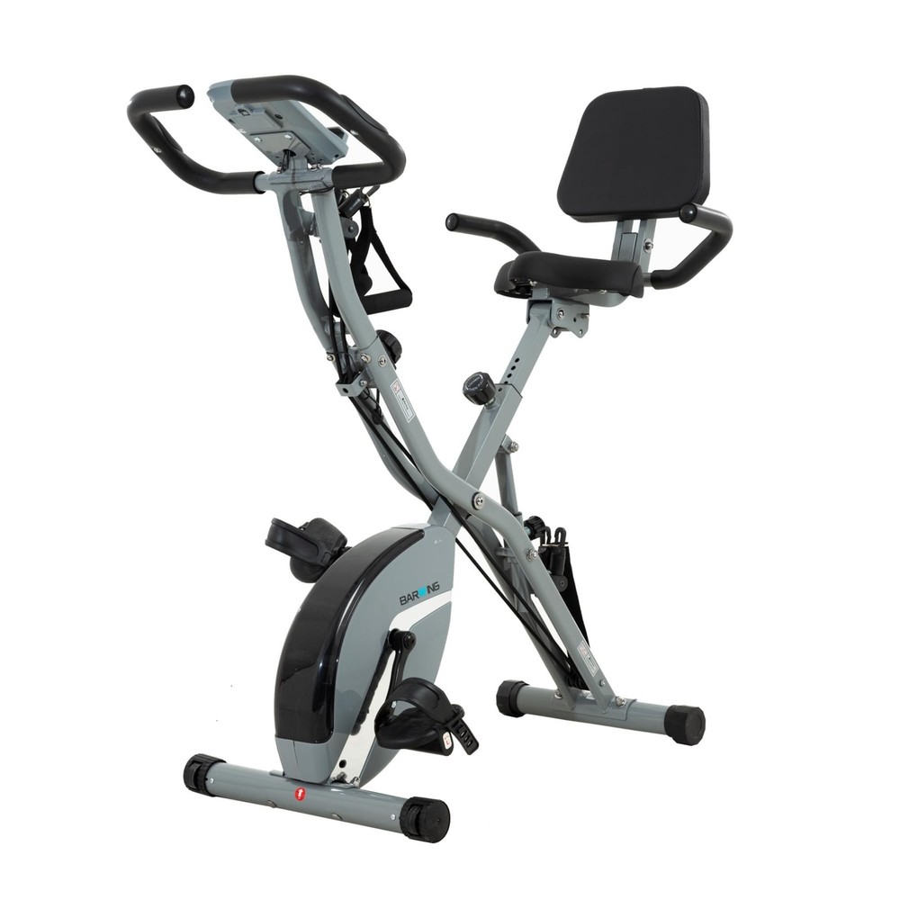 BARWING Stationary Exercise Bike for Home Workout, 5 IN 1 Foldable Indoor Cyc...