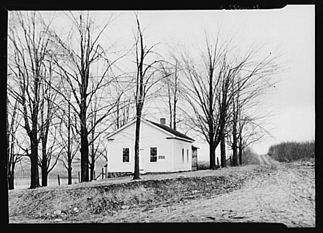 Photo:Rensselaerville New York 1936 School Building in Wildlife Area