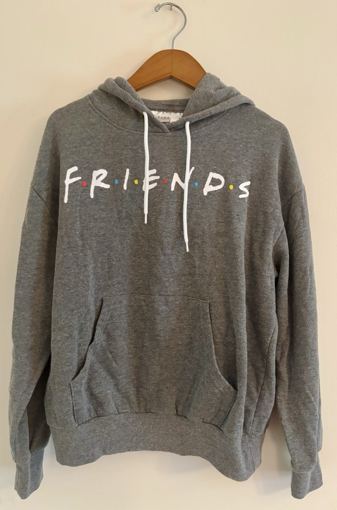 Friends TV Show Hoodie Women’s Medium Grey Pullover
