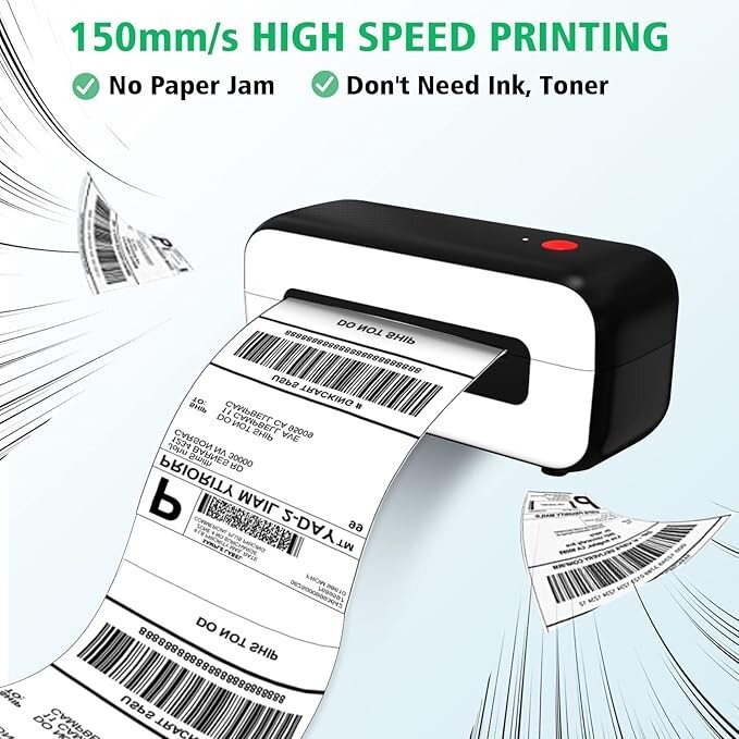 Phomemo 4x6 Thermal Shipping Label Printer for Small Business  