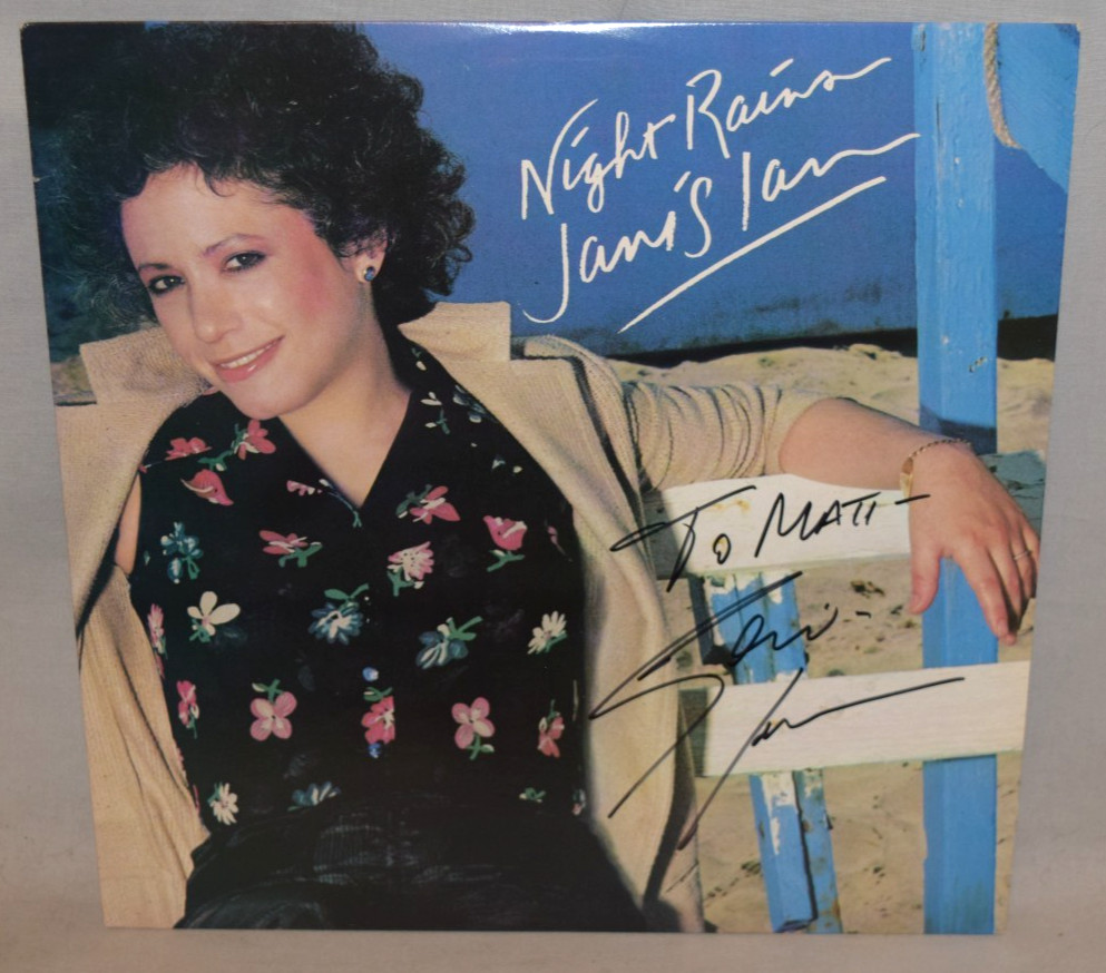 1979 -JANIS IAN- Signed/Autograph/Auto Vinyl LP Record Album - Night Rains