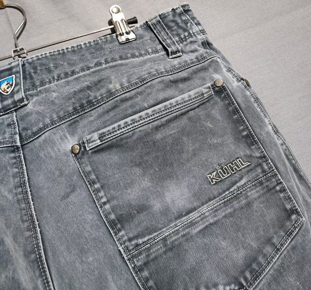 Kuhl Pants Mens 34x30 Rydr Heavy Canvas Twill Hiking Articulated Work Outdoor