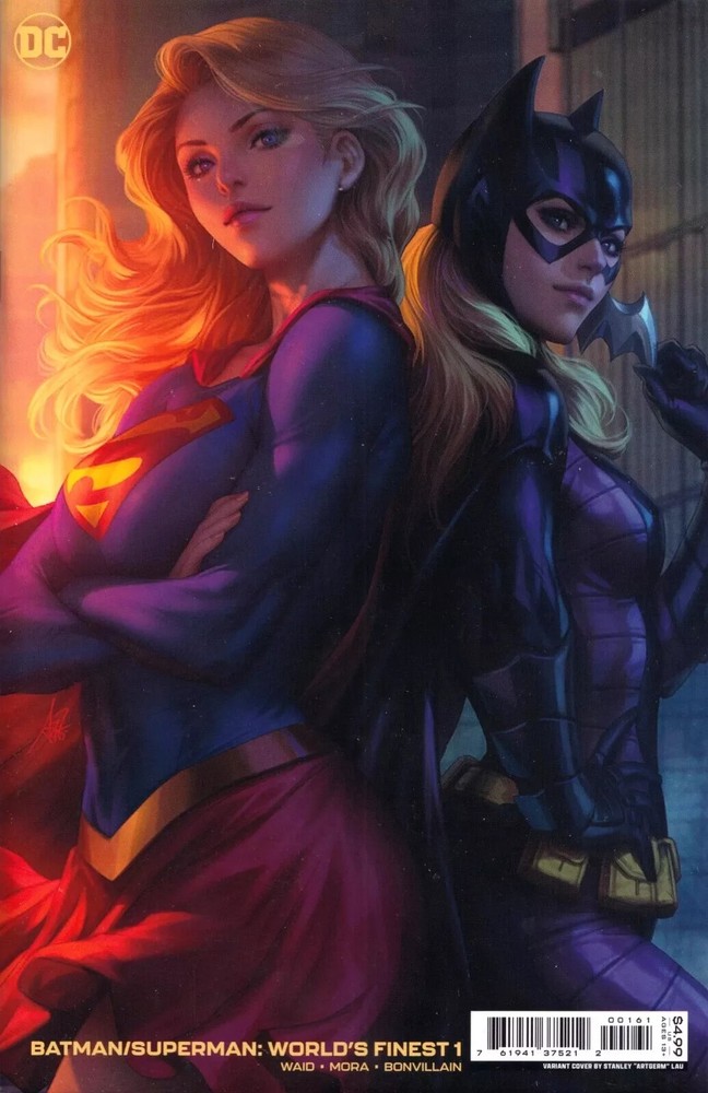 Batman Superman Comic 1 World's Finest First Print Cover C Artgerm Variant 2022