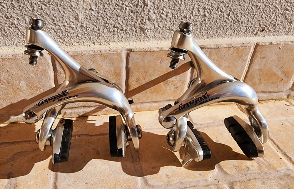 Campagnolo Record Titanium 1st Brake Calipers Pair Front & Rear 9/10s