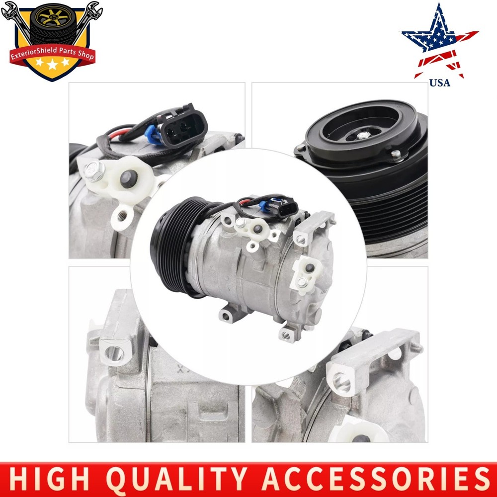 For John Deere 550K 650K E210LC E330LC 24V A/C Compressor SE502623 AT367640 NEW