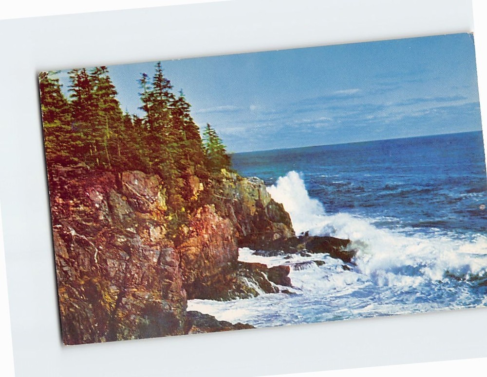 Postcard Otter Cliff Bar Harbor Maine USA