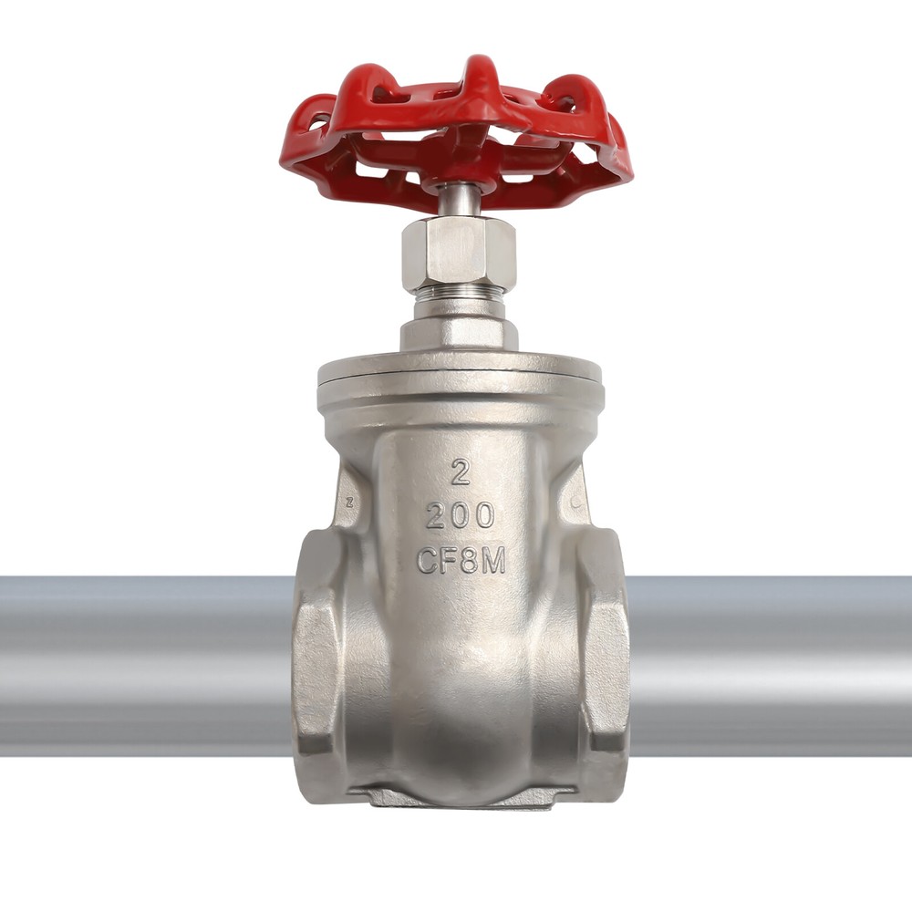2 Inch Npt Female Threaded Gate Valve Cf8m Heavy Duty Stainless Steel 2