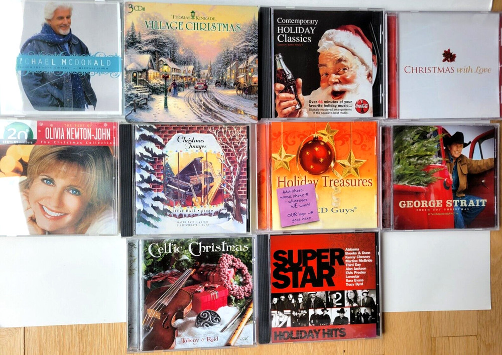 Lot of 12 Holiday Christmas Music CDs Various Artists Cd Collection