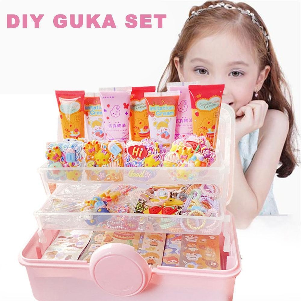 Colorful Goo Card Sticker Material Package Set Girl's Hot Handbook T4