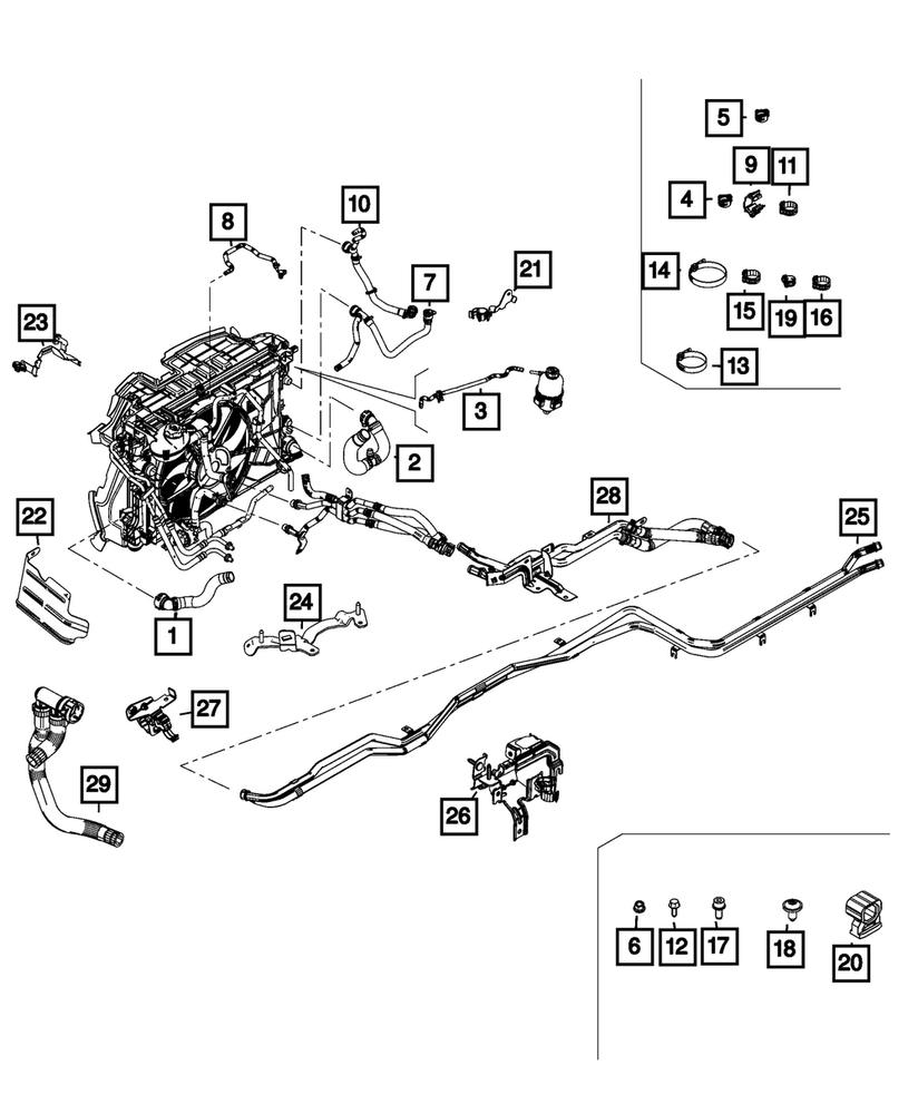 Genuine Mopar Hose Clamp 6106139AA