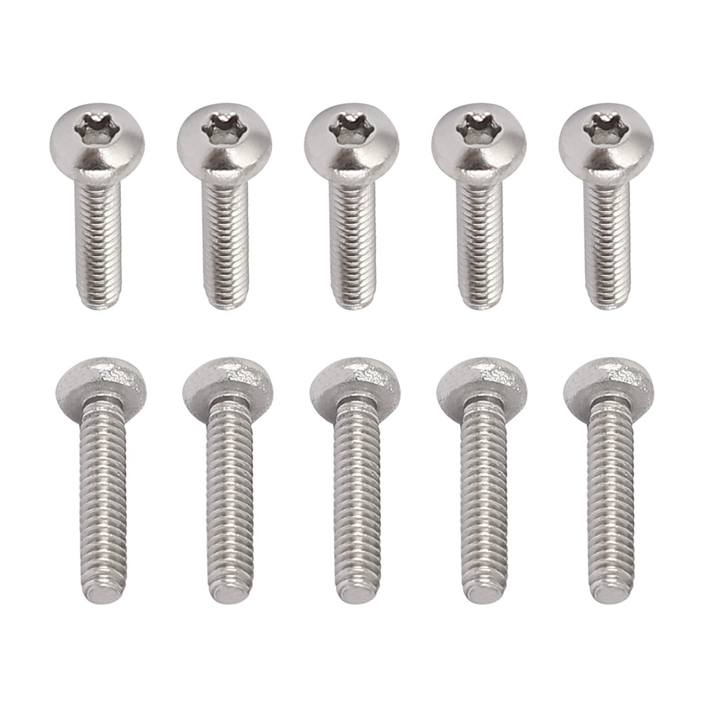 100Pack M1.6x8mm Torx Pan Head Screws 304 Stainless Steel Fasteners Silver