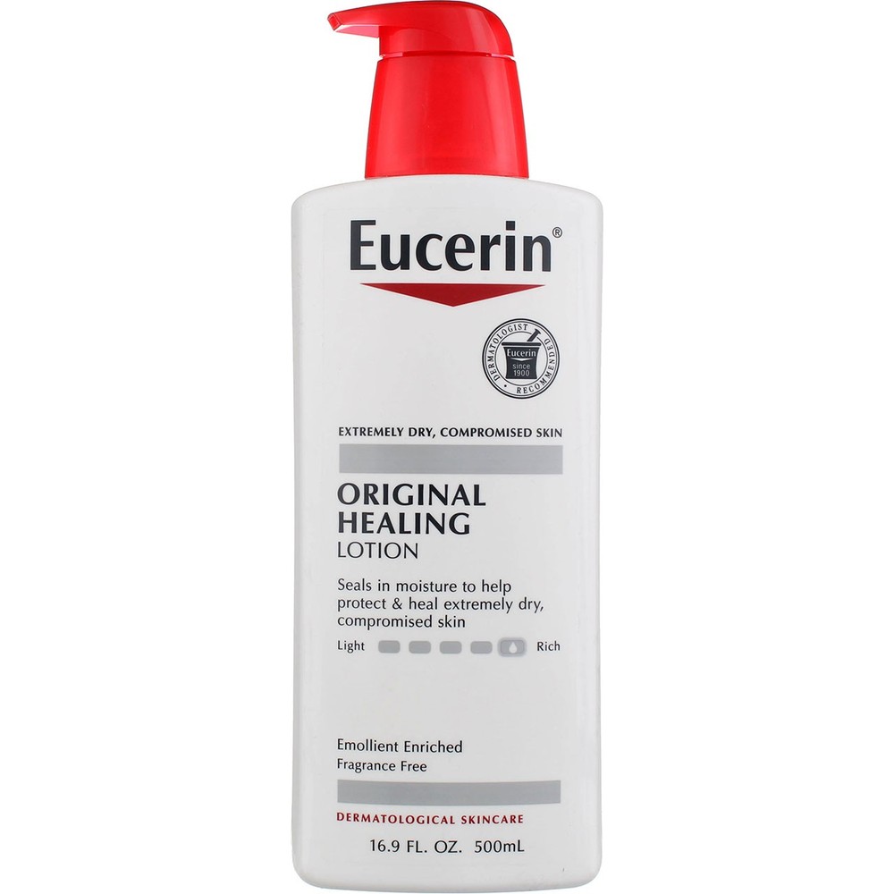 5 Pack Eucerin Original Healing Unscented Lotion 16.9 fl oz