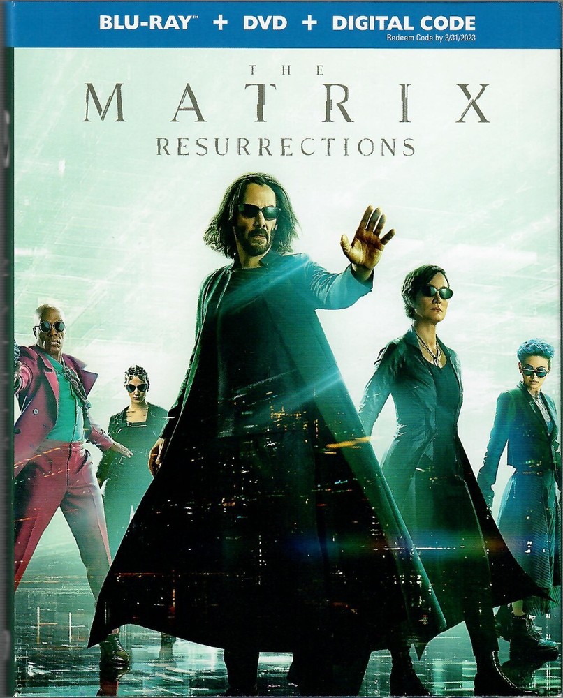 The Matrix Resurrections 2022 Blu-ray DVD 2-Disc Set New Sealed Slipcover