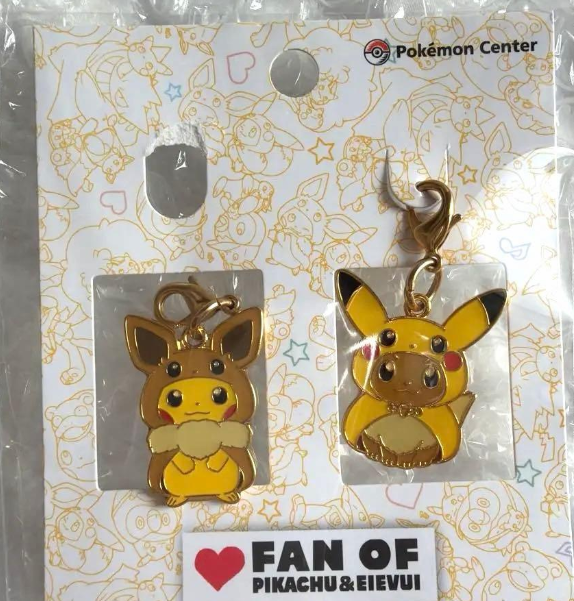 Pokemon Metal Charm Set of 2