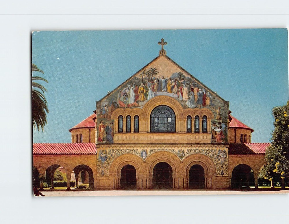Postcard Stanford University Memorial Church Stanford California USA