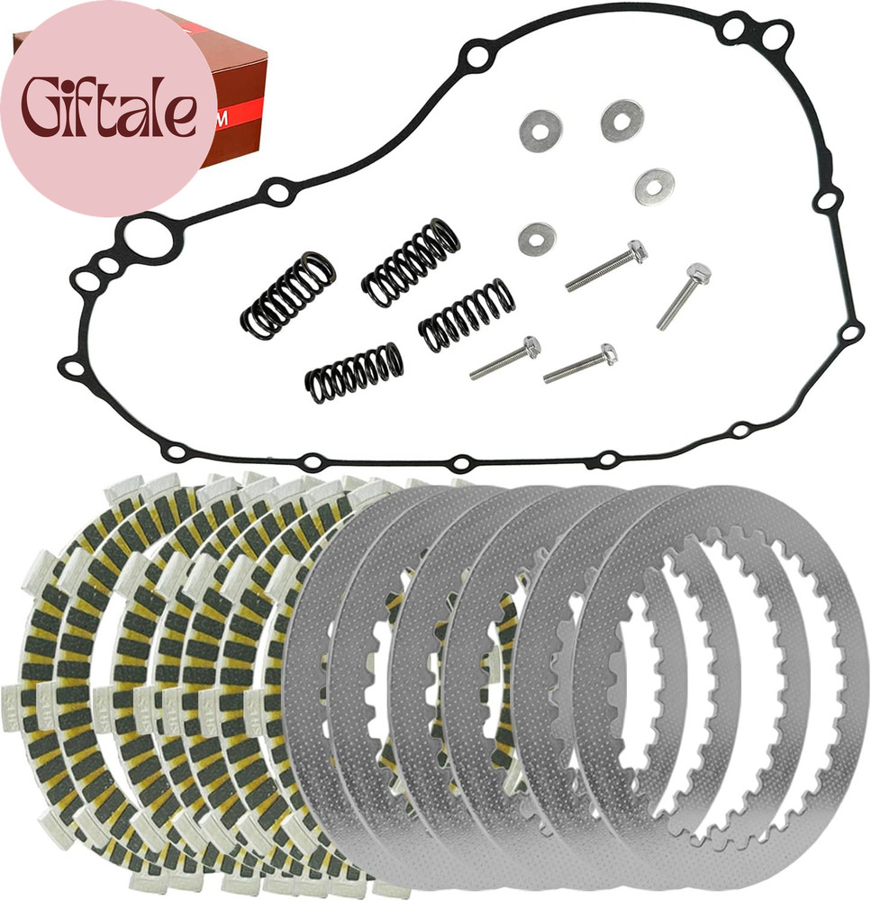 Extra Clutch Plate Friction Steel Clutch Kit and Gasket Fit for 2020-2024 Yamaha