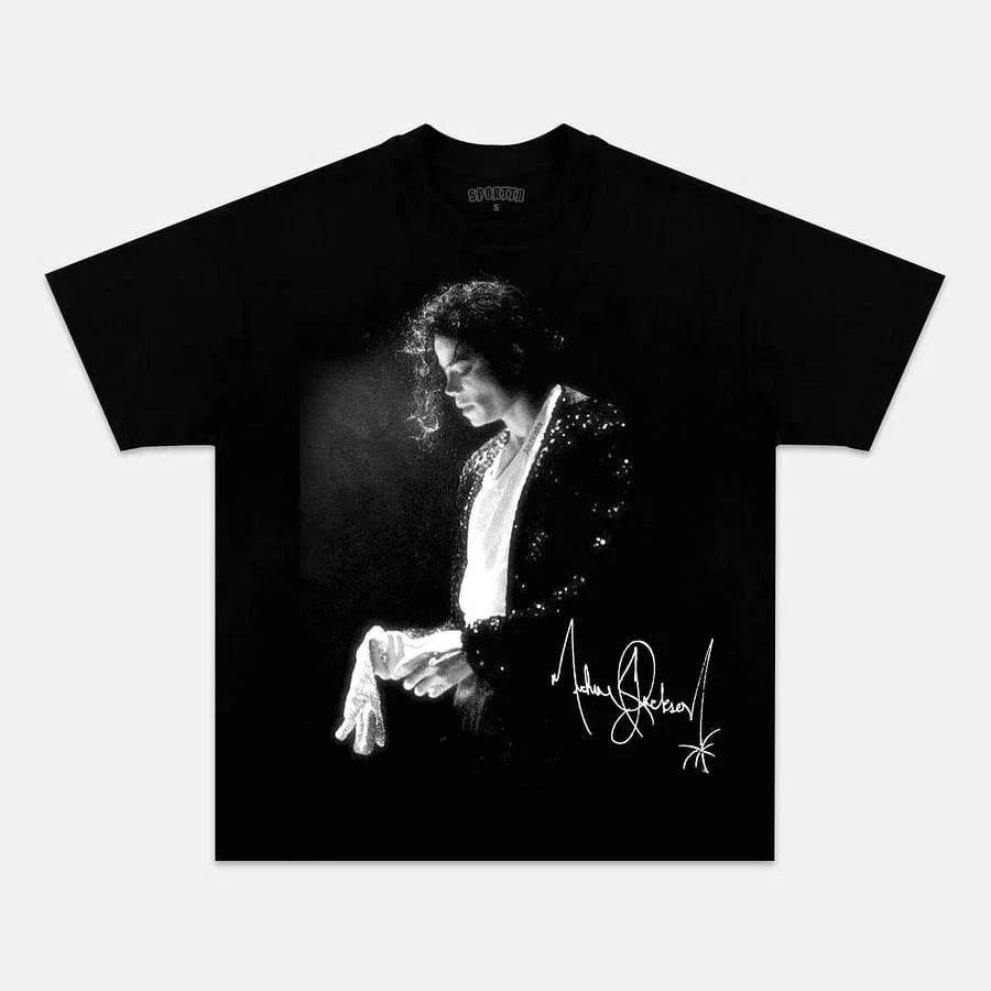 Michael Jackson King of Pop T-Shirt Retro Graphic Tee Unisex S-5XL