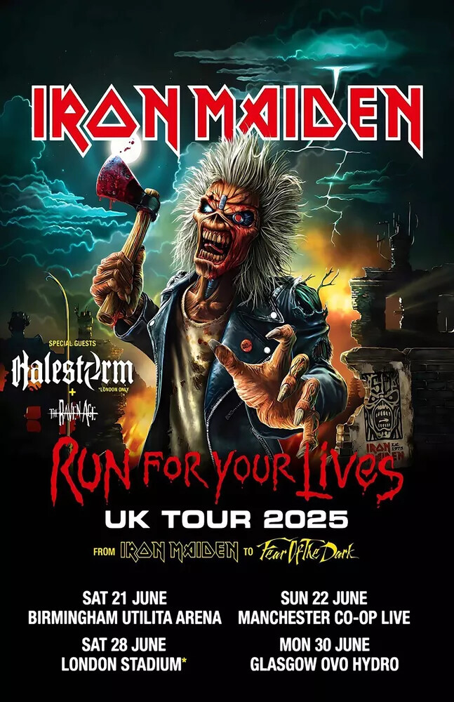 Iron Maiden 2025  Tour Framed Concert Poster