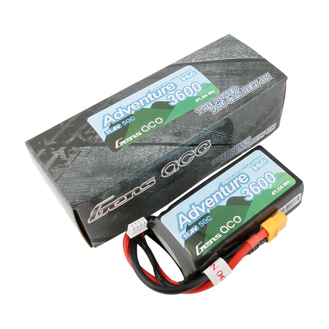 Gens Ace 11.4V 3600mAh 3S 60C Adventure Lipo RC Car Crawler Truck Battery XT60-image