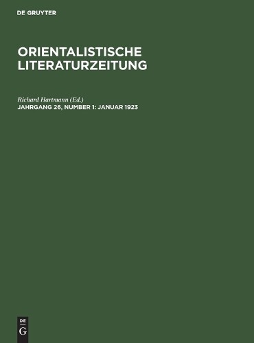 Januar 1923 (Hardback)