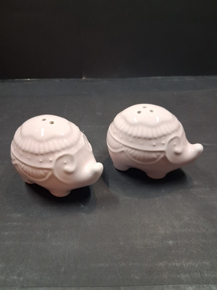 Elephant Festival Ceramic Salt and Pepper Shaker Set